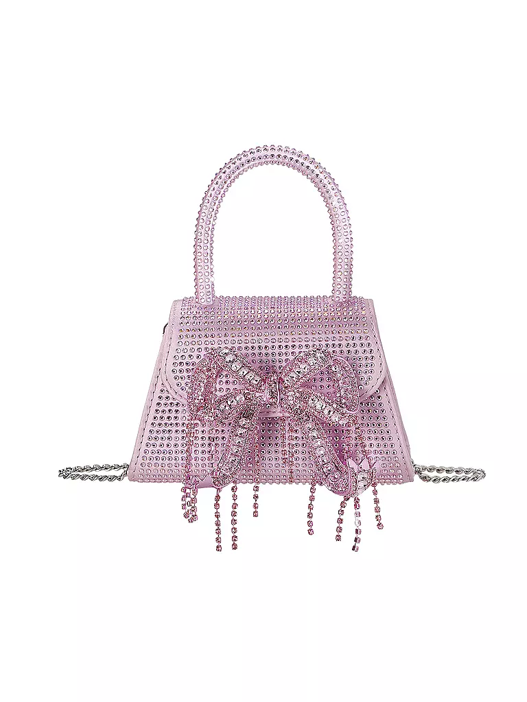 SELF-PORTRAIT Tasche - Mini Bag RHINESTONE pink