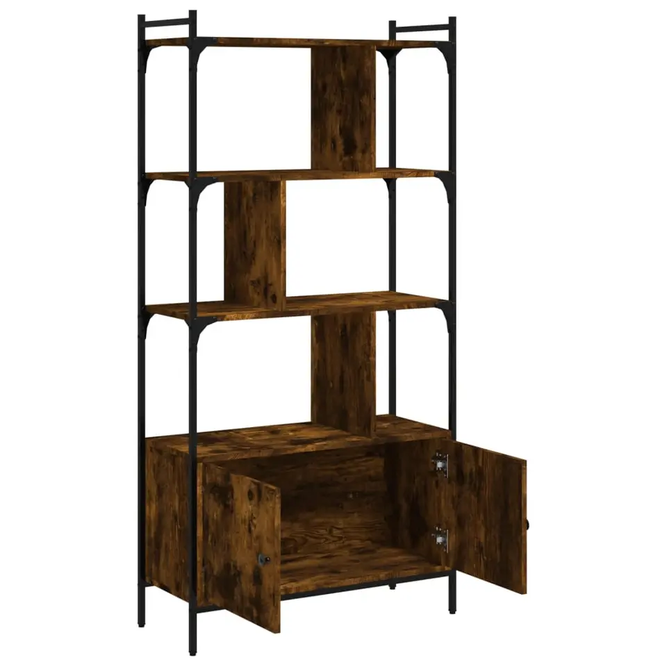 vidaXL - Boekenkast - Bruin - Bewerkt hout