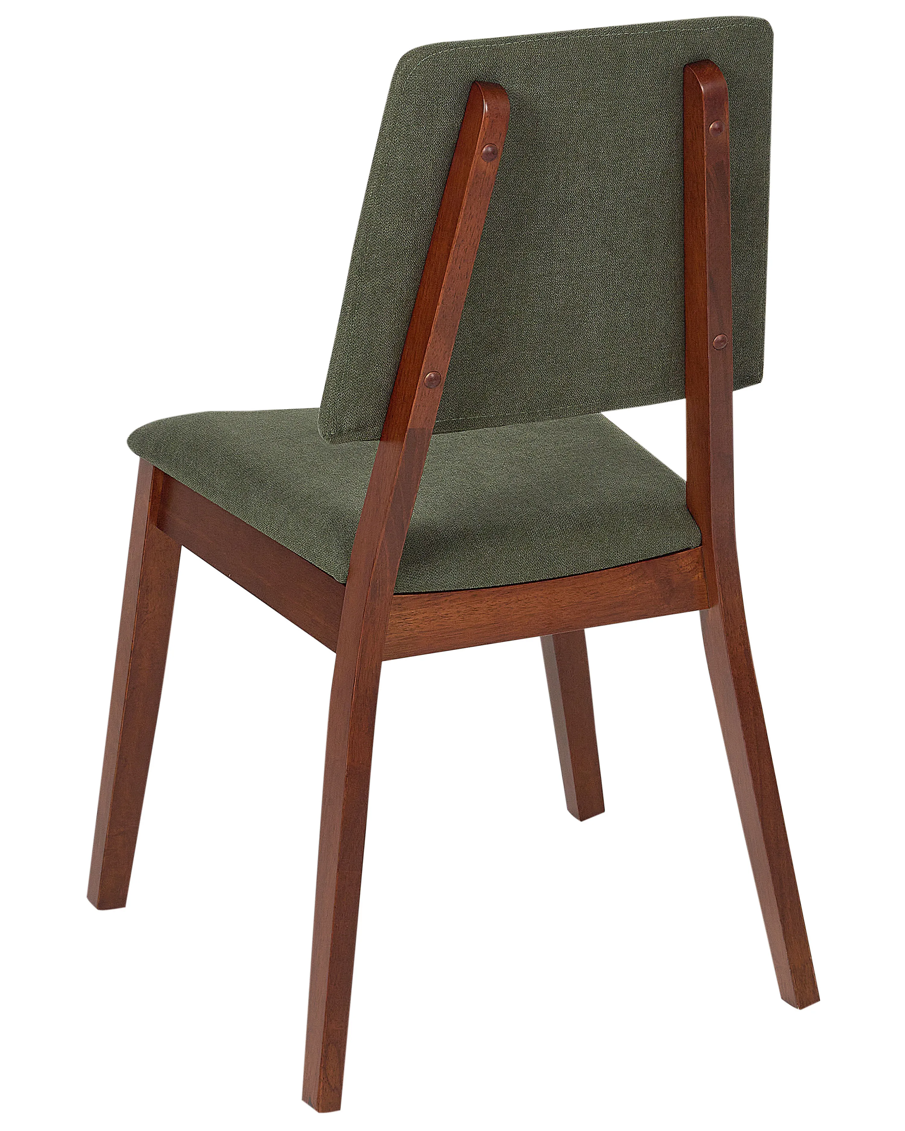 Set van 2 eetkamerstoelen MERRILL Hout Donkergroen