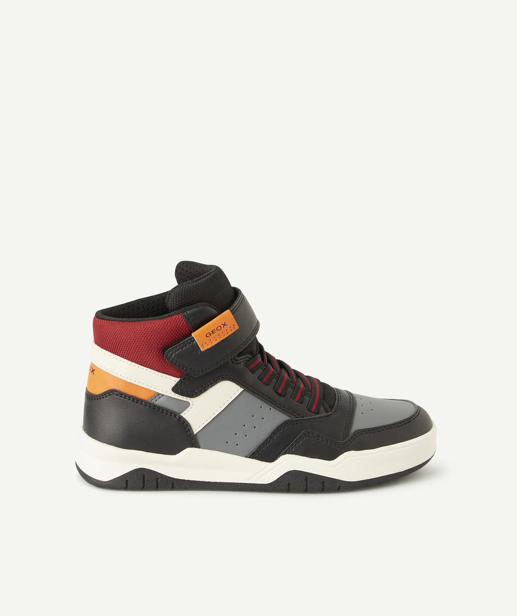GEOXBASKETS MONTANTES GARÇON ORANGE ET NOIR