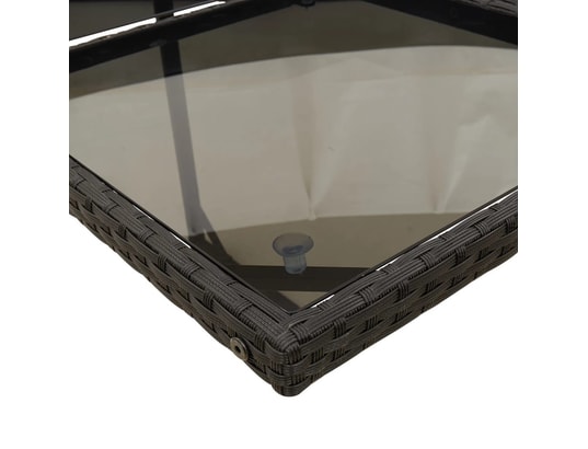 VIDAXL - Ensemble table et chaises Ensemble à manger de jardin 13 pcs coussins noir résine tres...