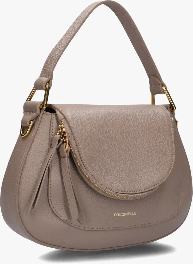 COCCINELLE taupe coccinelle schoudertas sole