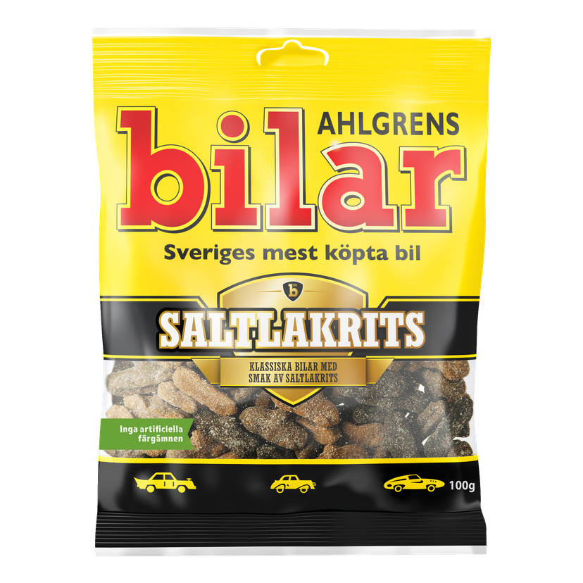 Ahlgrens Biler Salt lakris 100 g