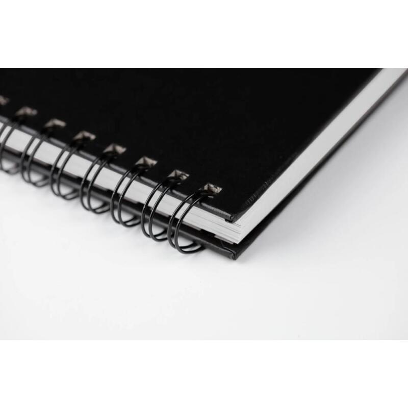 Zeta Series carnet spiralé 25F 17,8x25,4cm 270g - Blanc