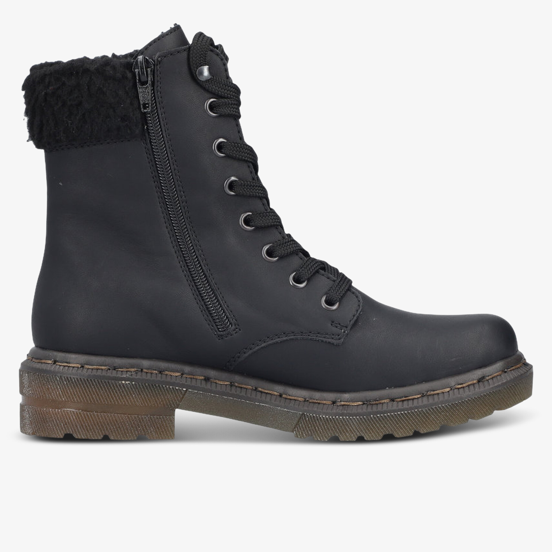 rieker Damen Schnürstiefeletten schwarz