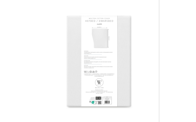 Walra Matratzenauflage Molton Cotton Cover Multifit weiß