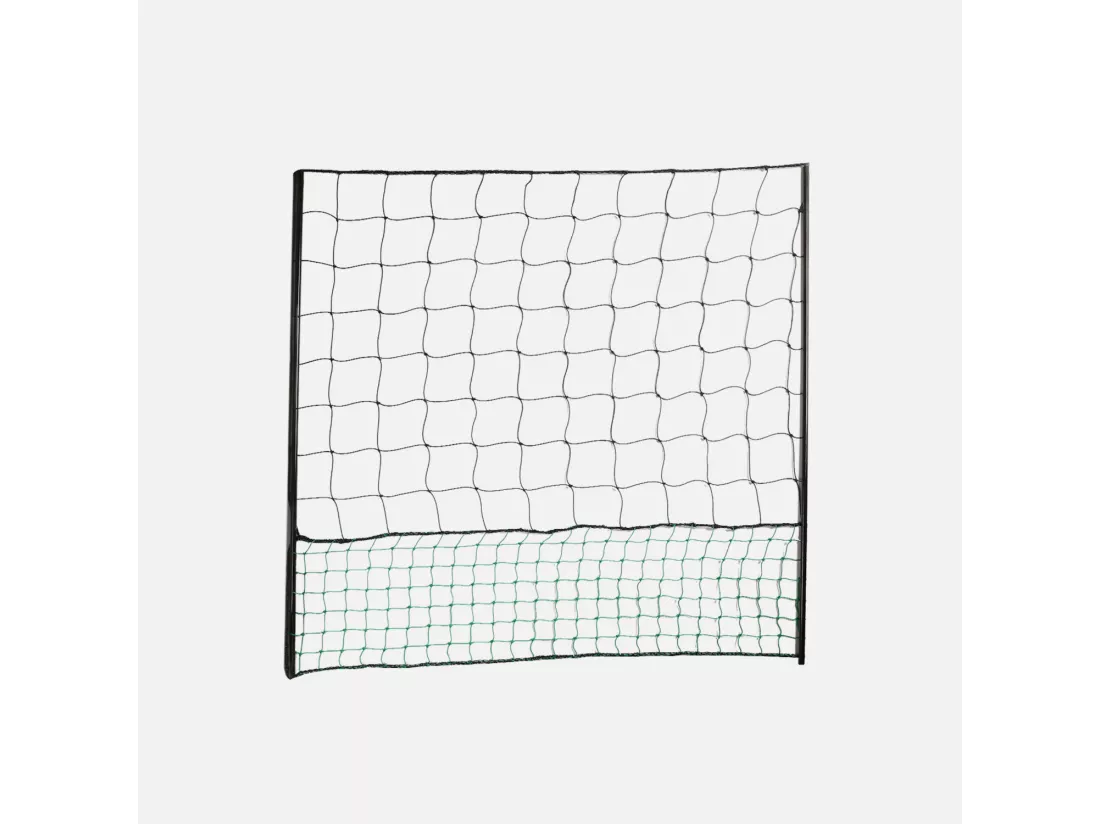 Kit filet clôtures pour poules 12m avec 5 piquets double pointes. modulable. porte d'accès. sardines incluses