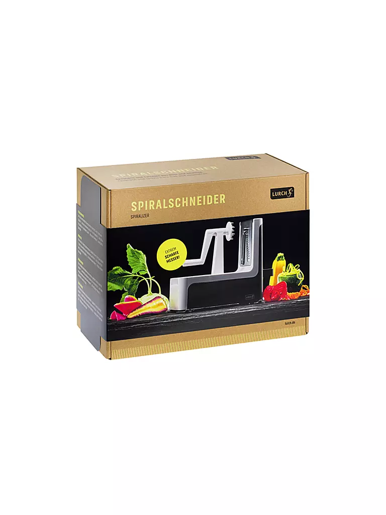 LURCH Spiralschneider steingrau/weiß grau