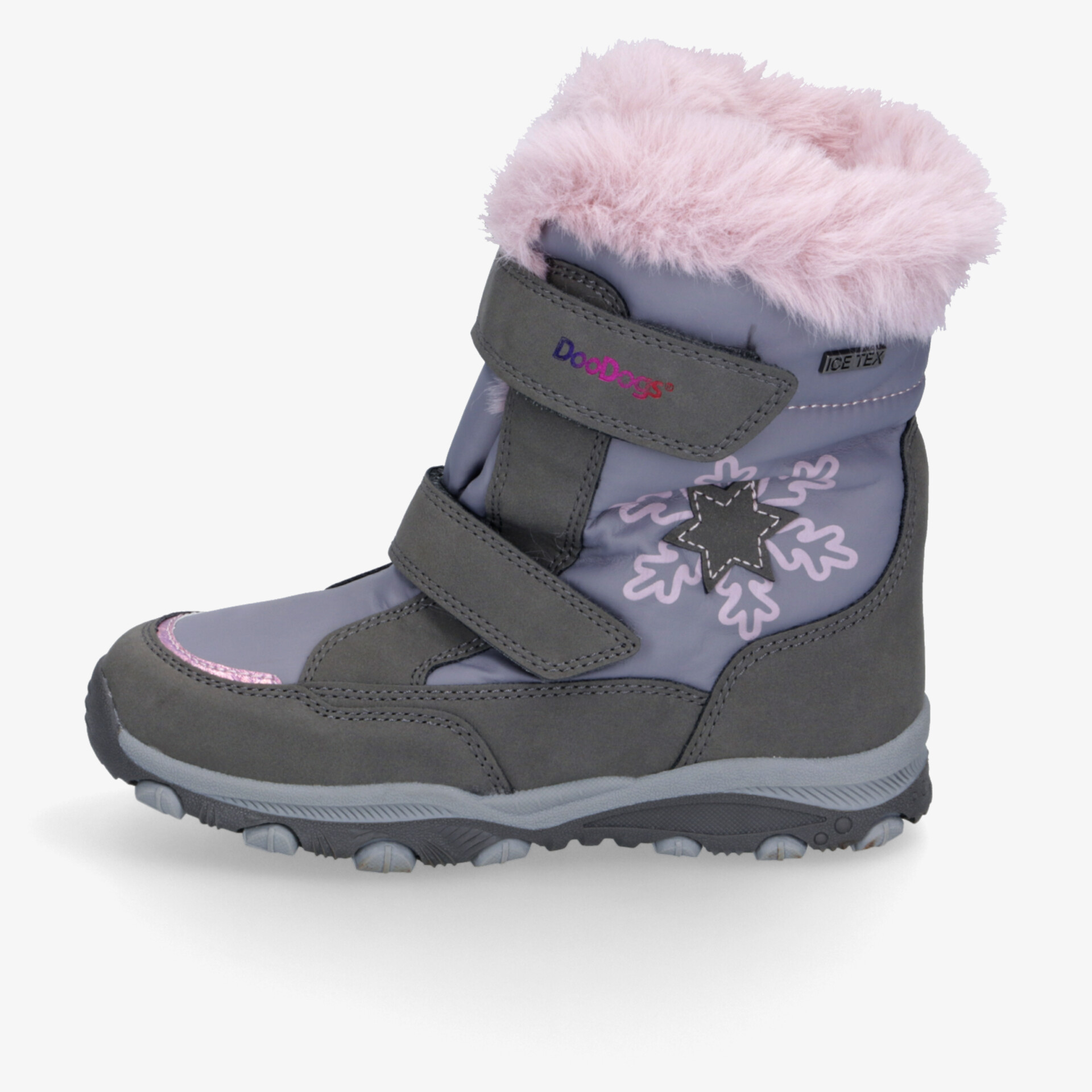 DooDogs Kinder Klettstiefel grau