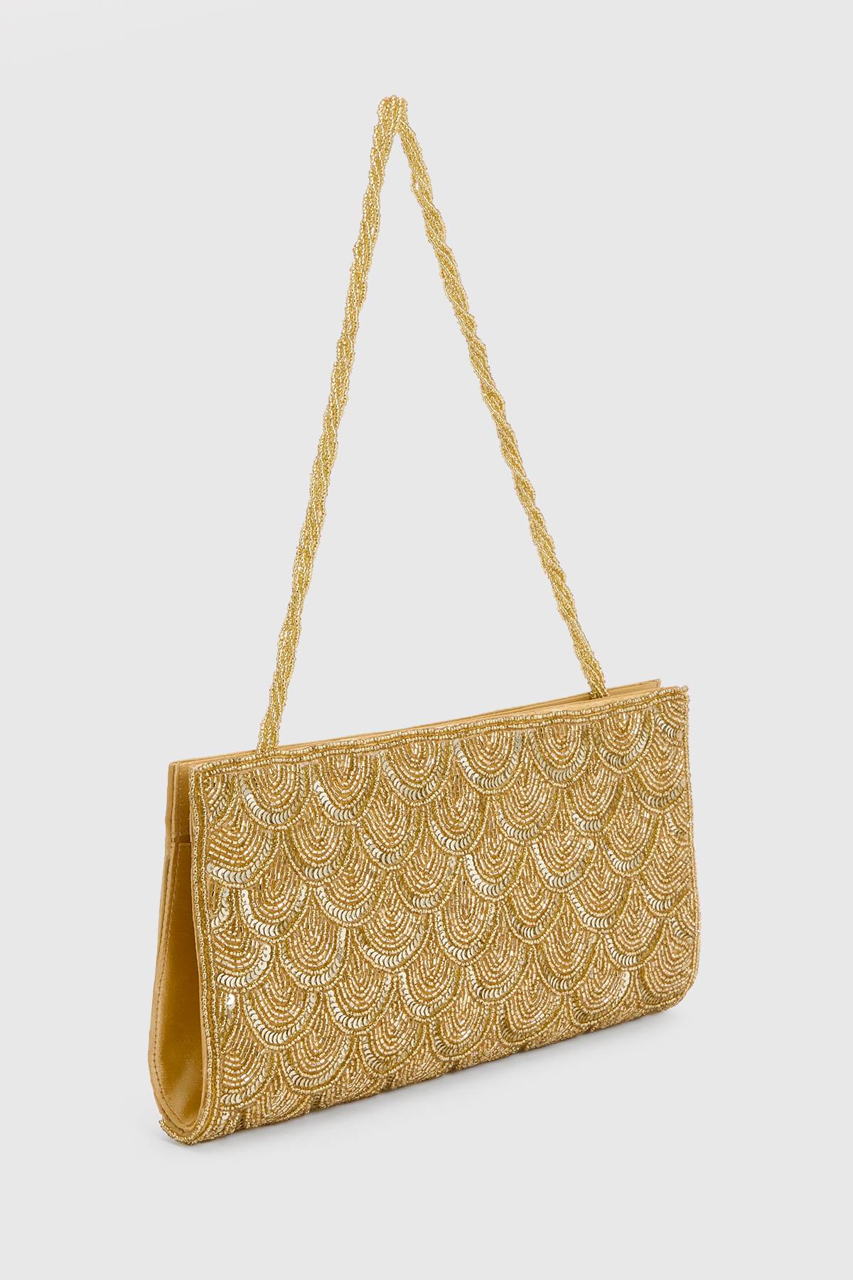 Coast Sac Pochette Luna Grand Format Orné De Perles Avec Bandoulière Perlée