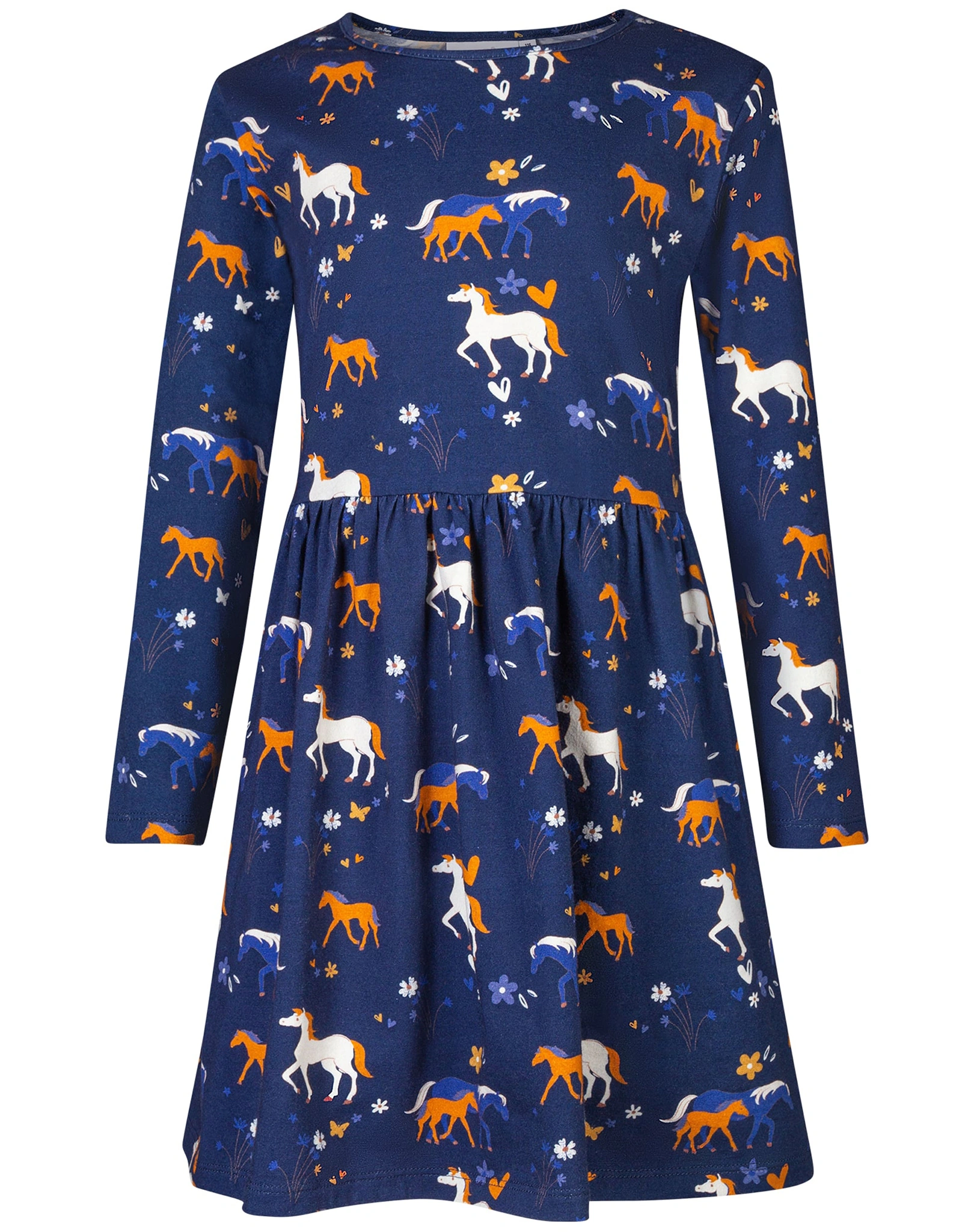 Langarmkleid HORSES in navy