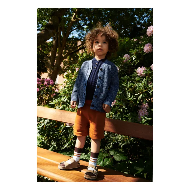 FUB Short Maille Fine Coton Bio | Marron