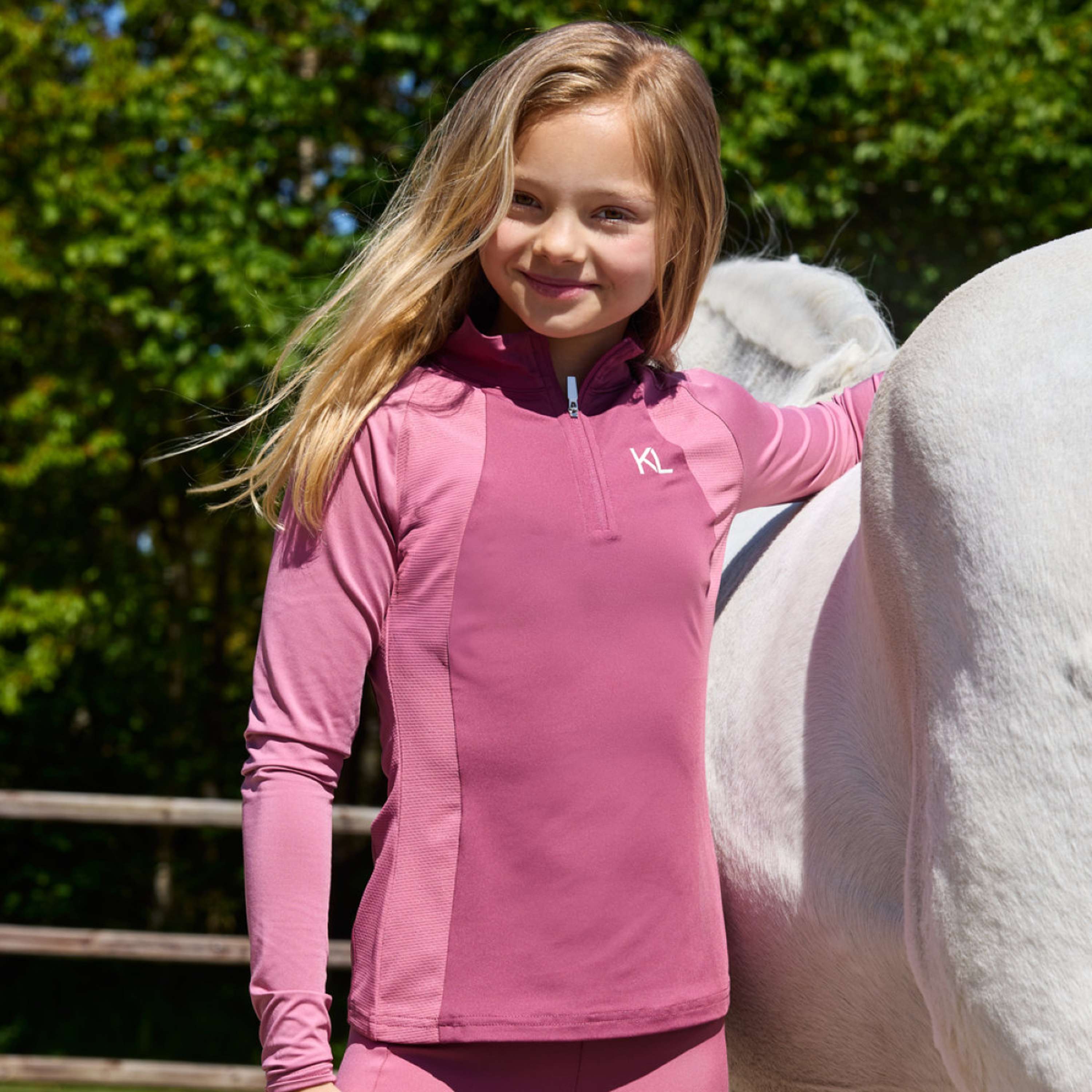 Kingsland Training Shirt KLLinda Junior Heather Rose