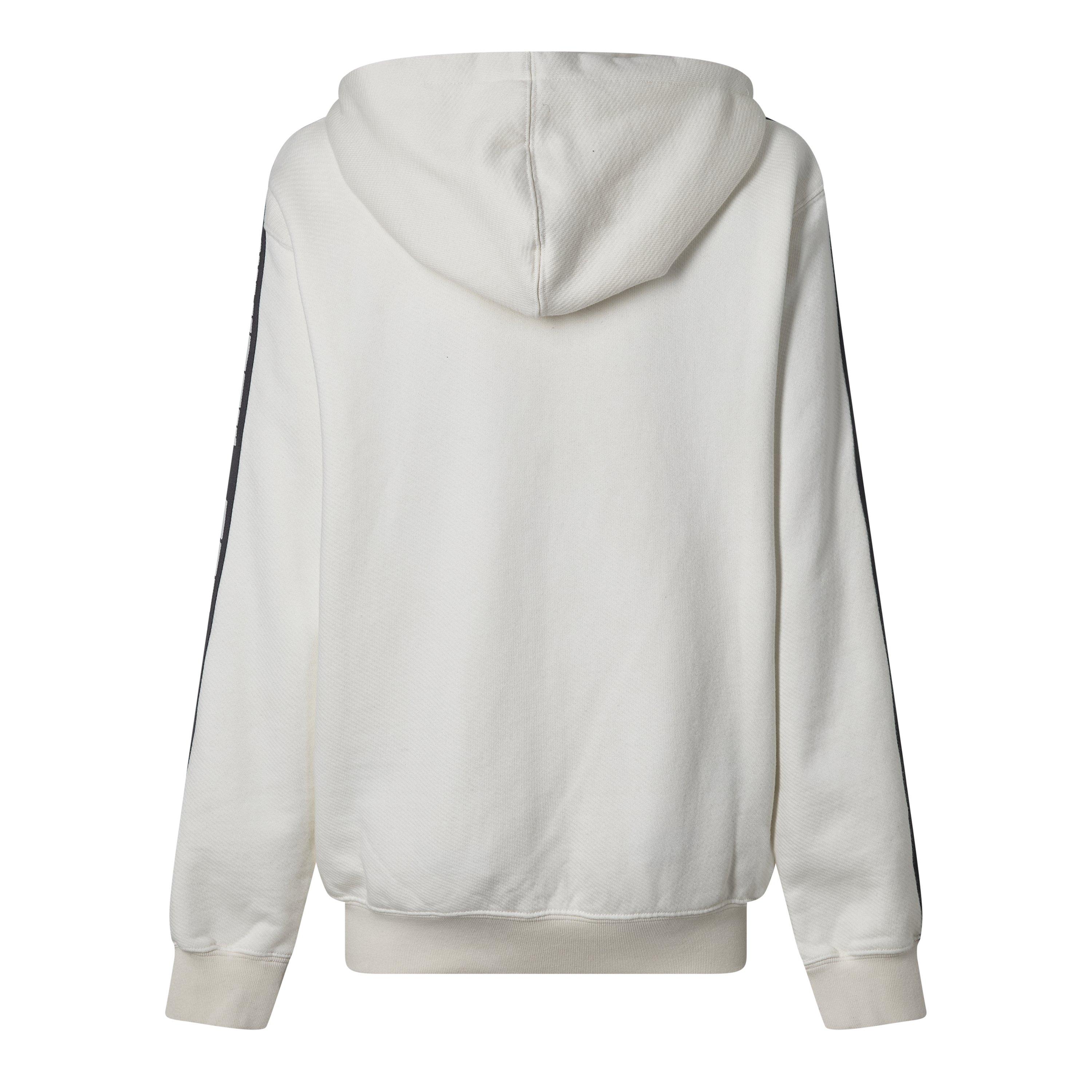 Off White Athl Logo Band Zip Up Hoodie