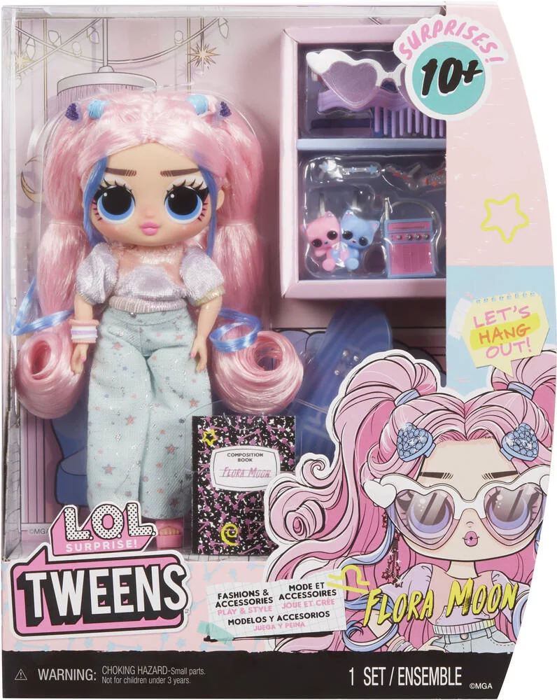 LOL SURPRISE TWEENS -  POUPEE MANNEQUIN 17CM FLORA MOON
