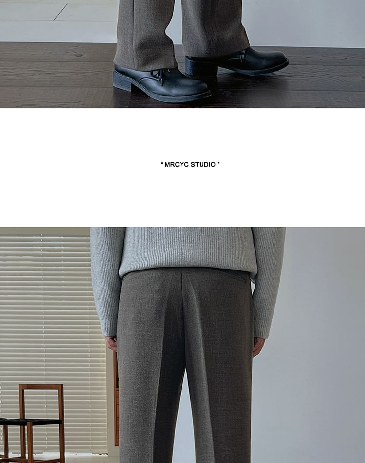 MRCYC - Hoge taille effen rechte broek