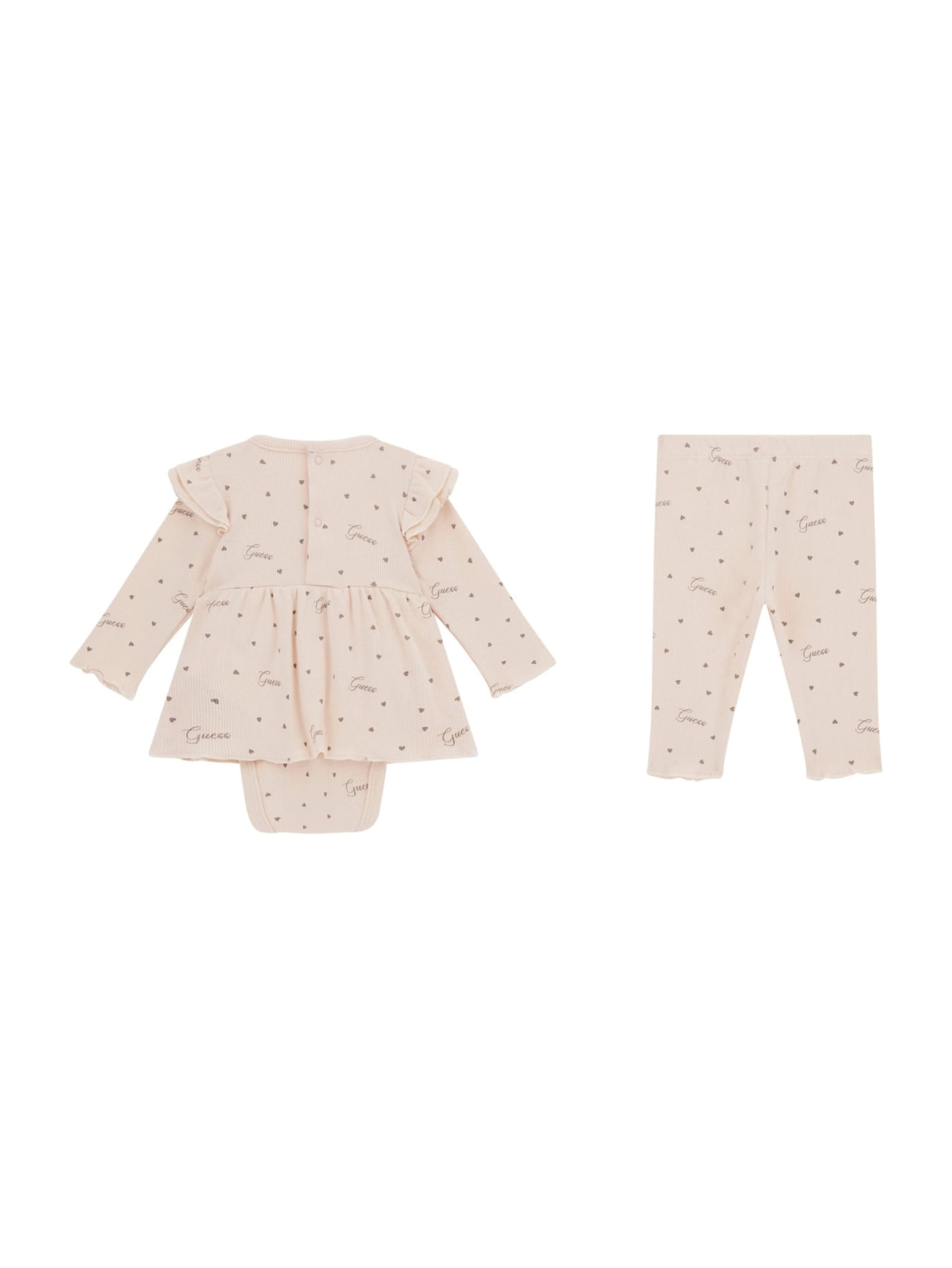 Conjunto Ecológico de Body, Vestido e Calça (0-12 meses)