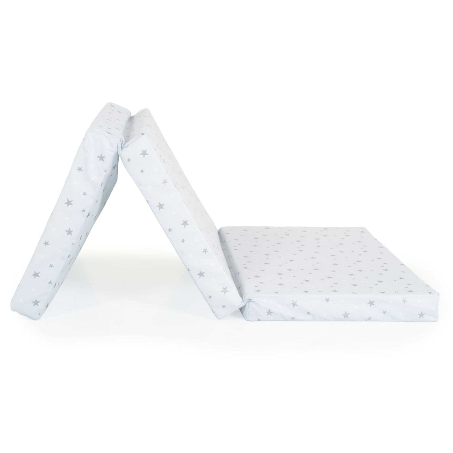 Moni Babybett Klappmatratze Mirage 120 x 60 x 6 cm Bezug waschbar Reißverschluss weiß