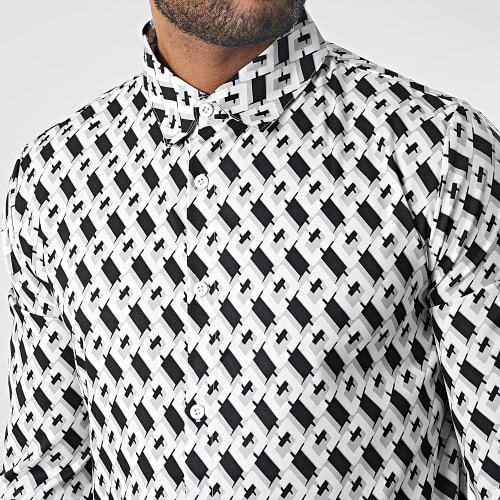 Chemise Manches Longues Alto Blanc Noir Gris