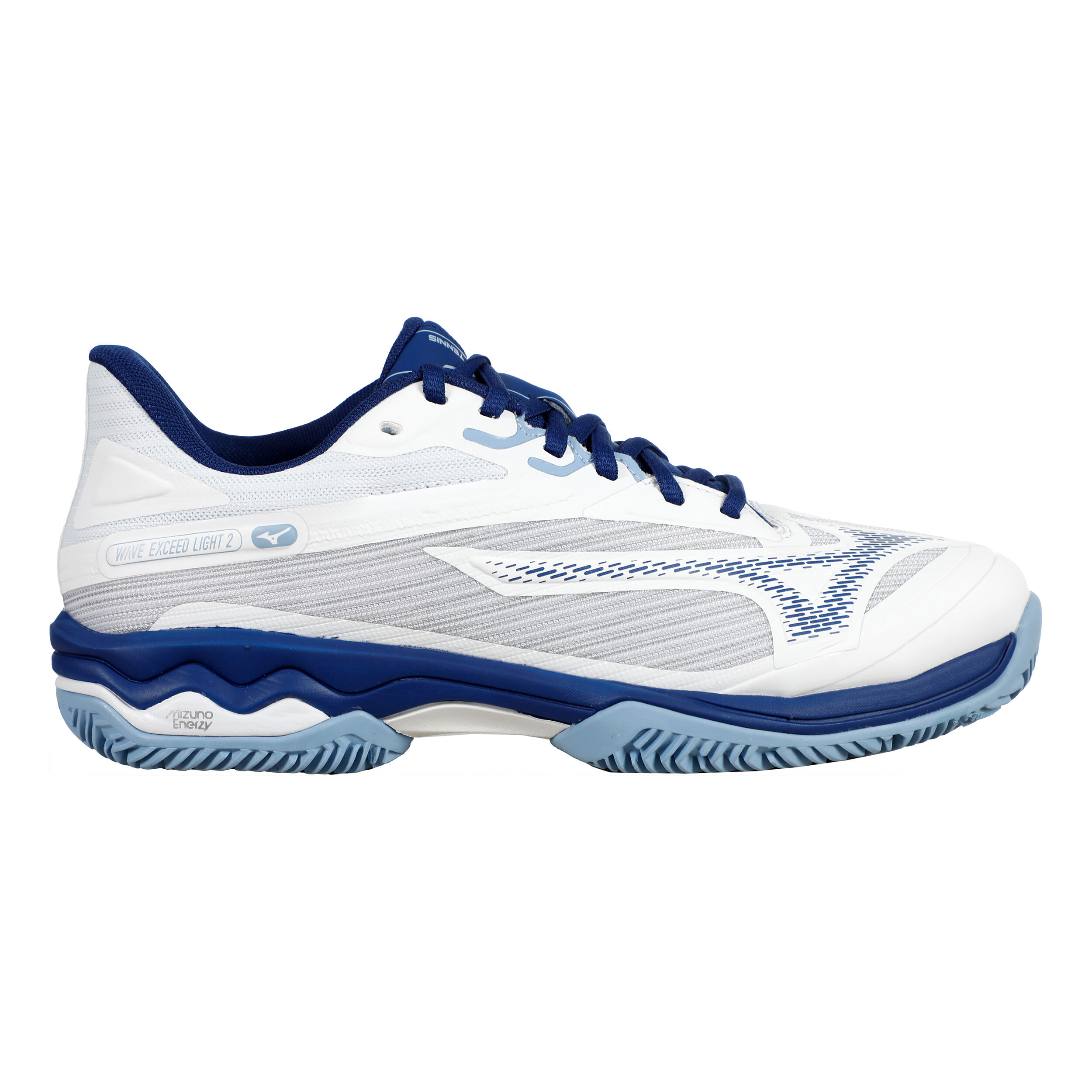 Mizuno Wave Exceed Light 2 Chaussure Terre Battue Femmes - Blanc , Bleu