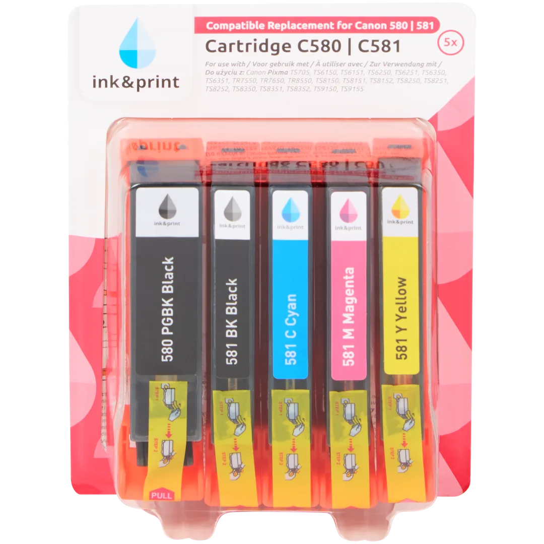 Cartouches d'encre Ink & Print Canon 580/581