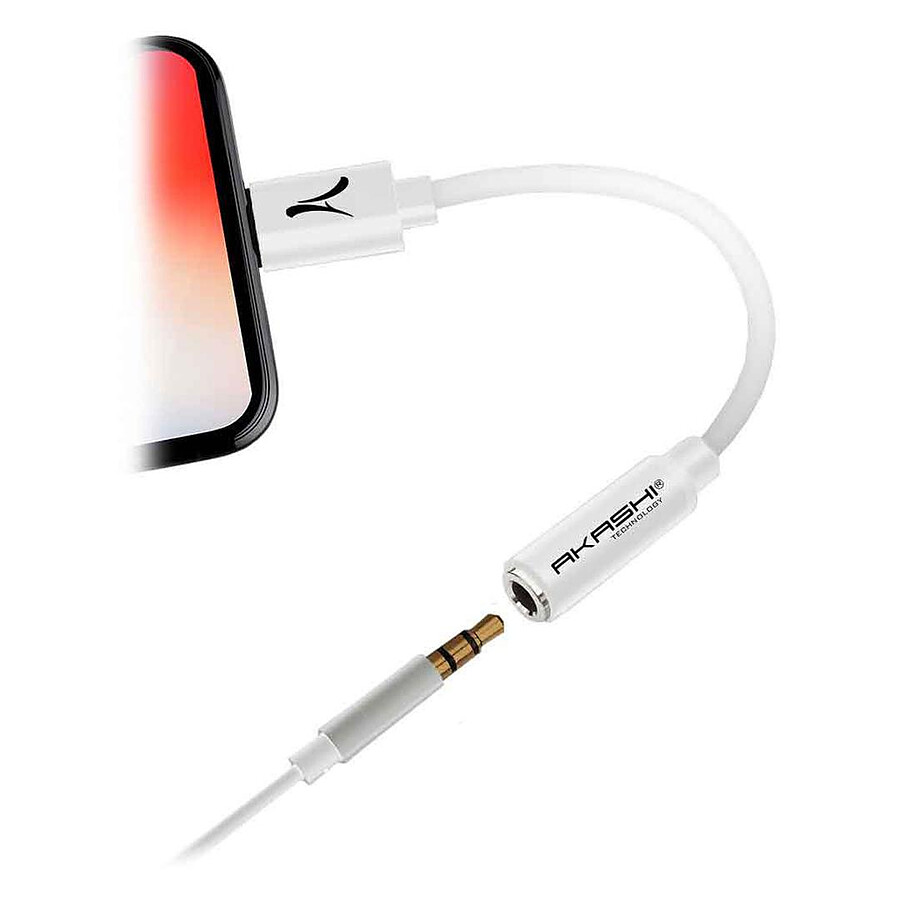 Akashi Adaptateur Audio USB-C vers Jack 3.5 mm
