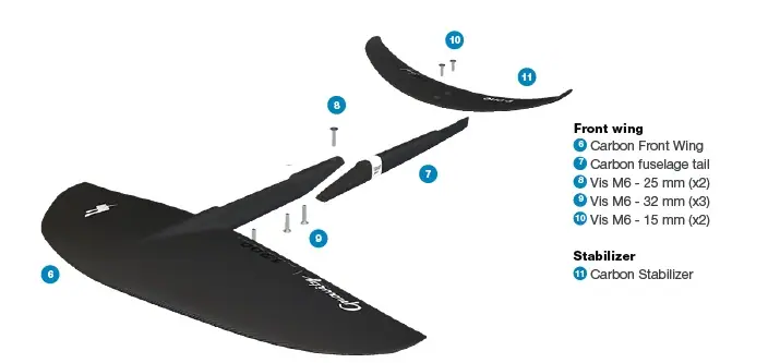 F-One Gravity Carbon 1200 Foil Sæt | SkatePro