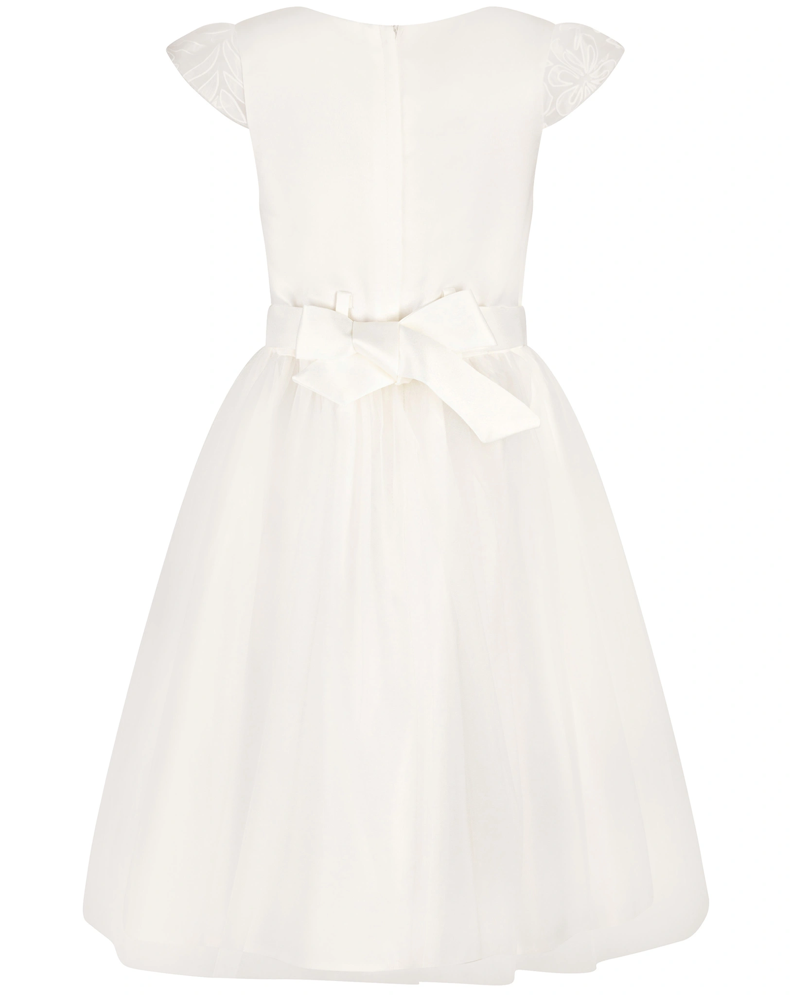 Kurzarmkleid JULES FLORA in ecru
