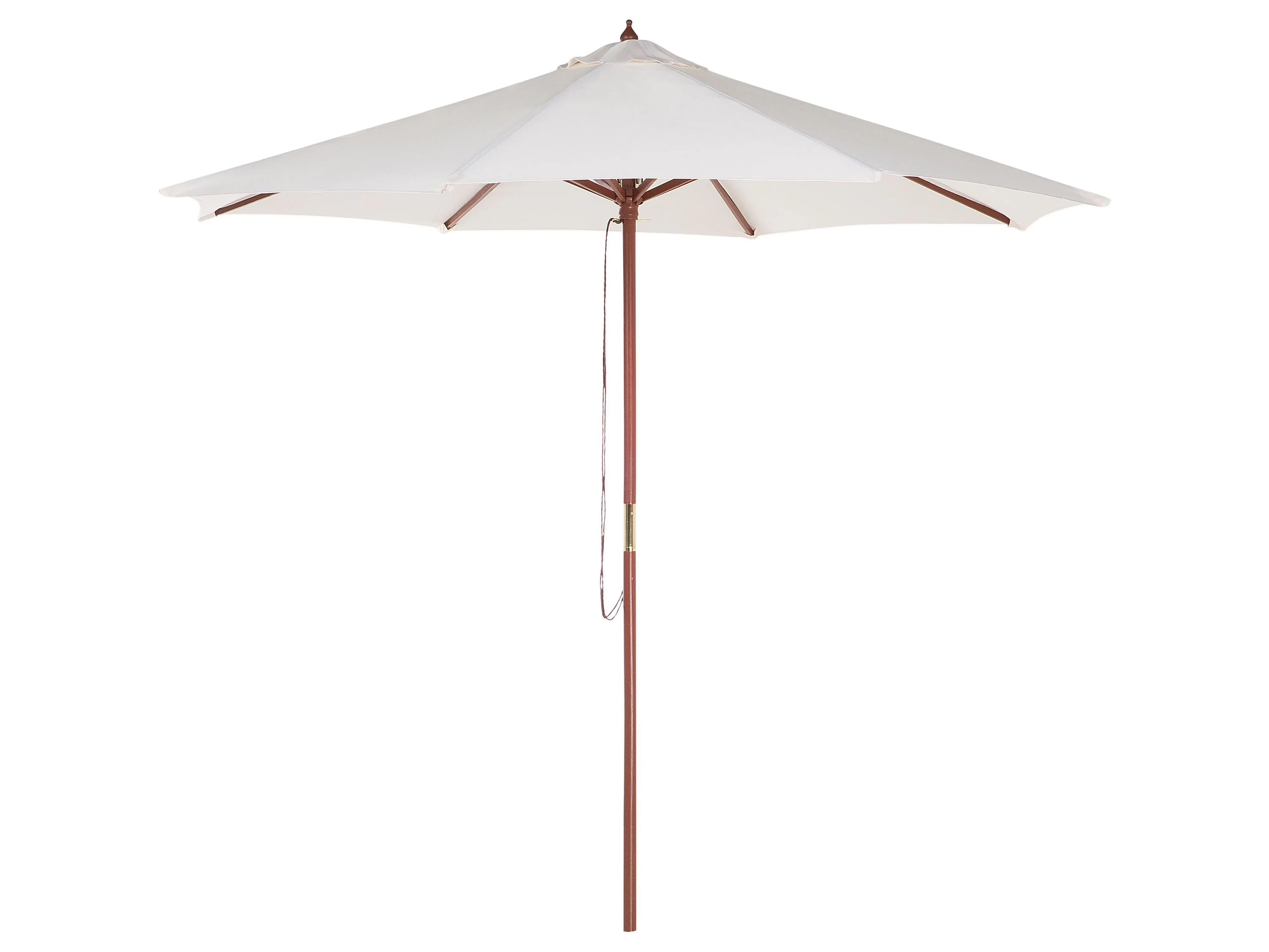 Tuinset 6-zits MAUI II met parasol (12 opties) Acaciahout Lichtbruin