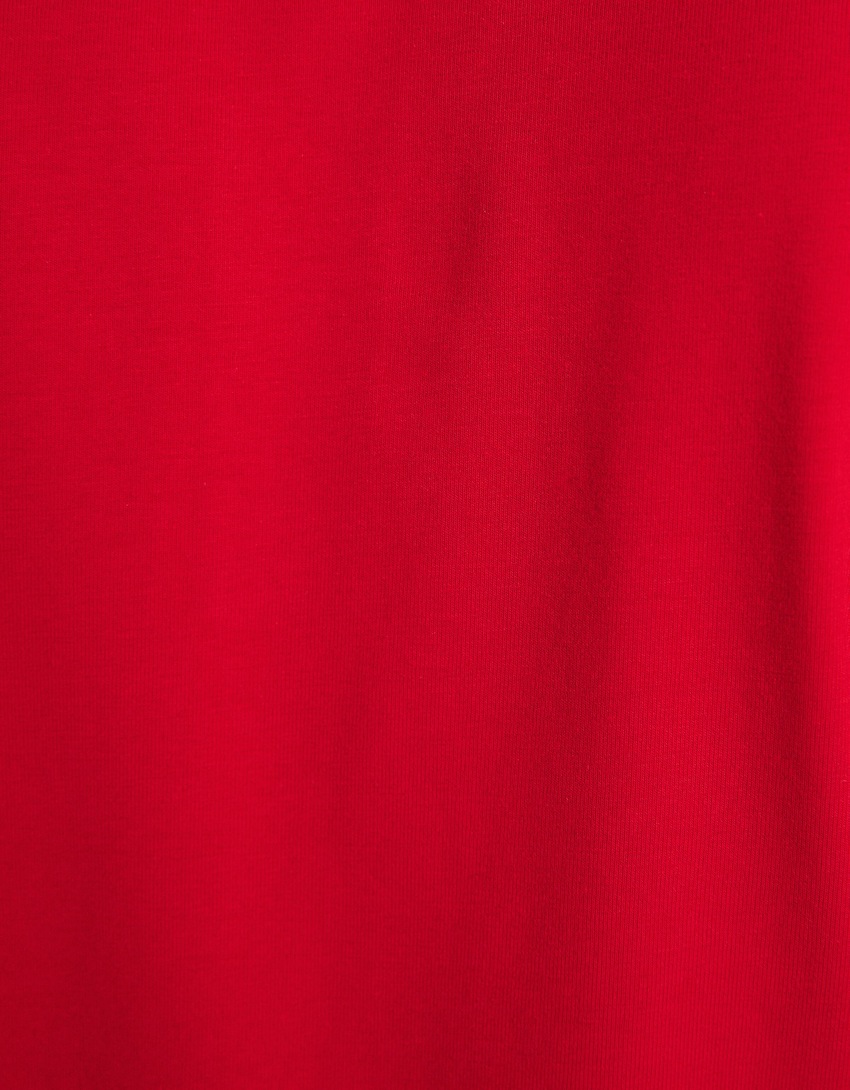 Camisa polo listrada de manga curta