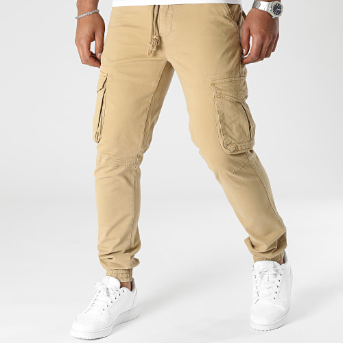 Lot De 2 Pantalons Cargo Gris Anthracite Camel