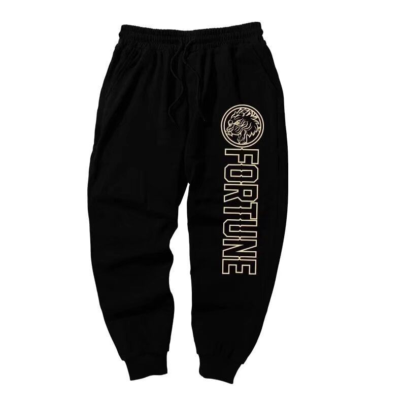 Cowpow - Joggingbroek met trekkoord en tekstprint en rechte pijpen
