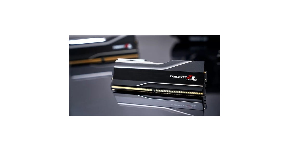 G.Skill64 GB DDR5-6000 Kit werkgeheugen  (Zwart, F5-6000J3238G32GX2-TZ5NR, Trident Z5 NEO RGB, AMD EXPO)