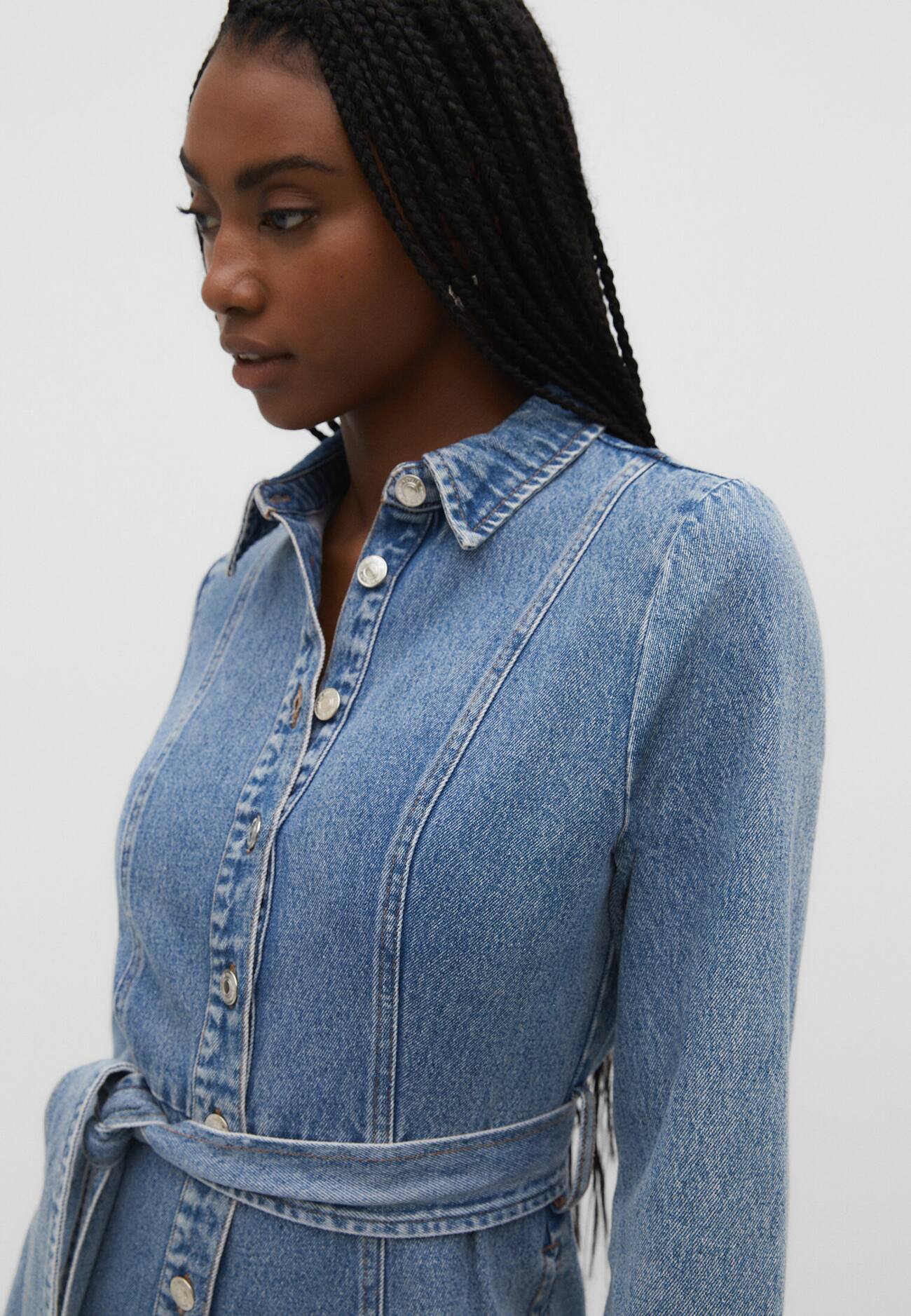 vestido camisa jeans