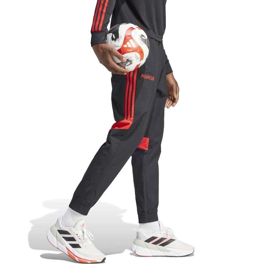 adidas Bas de Survêtement Predator Woven - Noir/Rouge