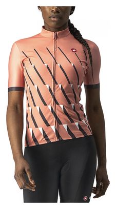 Maillot Manches Courtes Castelli Pendio Orange / Gris