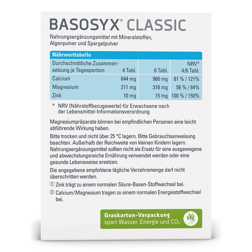SYXYL BASOSYX® CLASSIC mit dem pflanzlichen Plus.