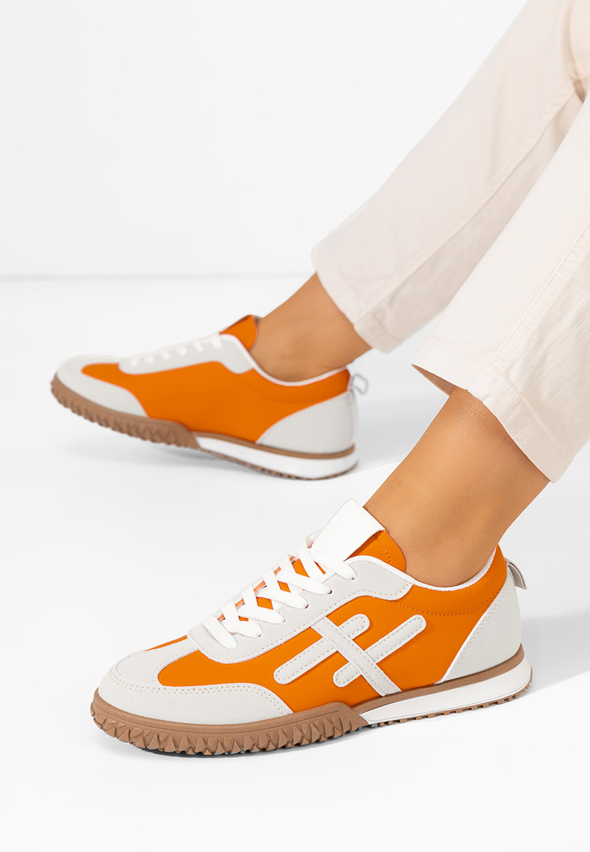 Baskets pour femme orange Loriva