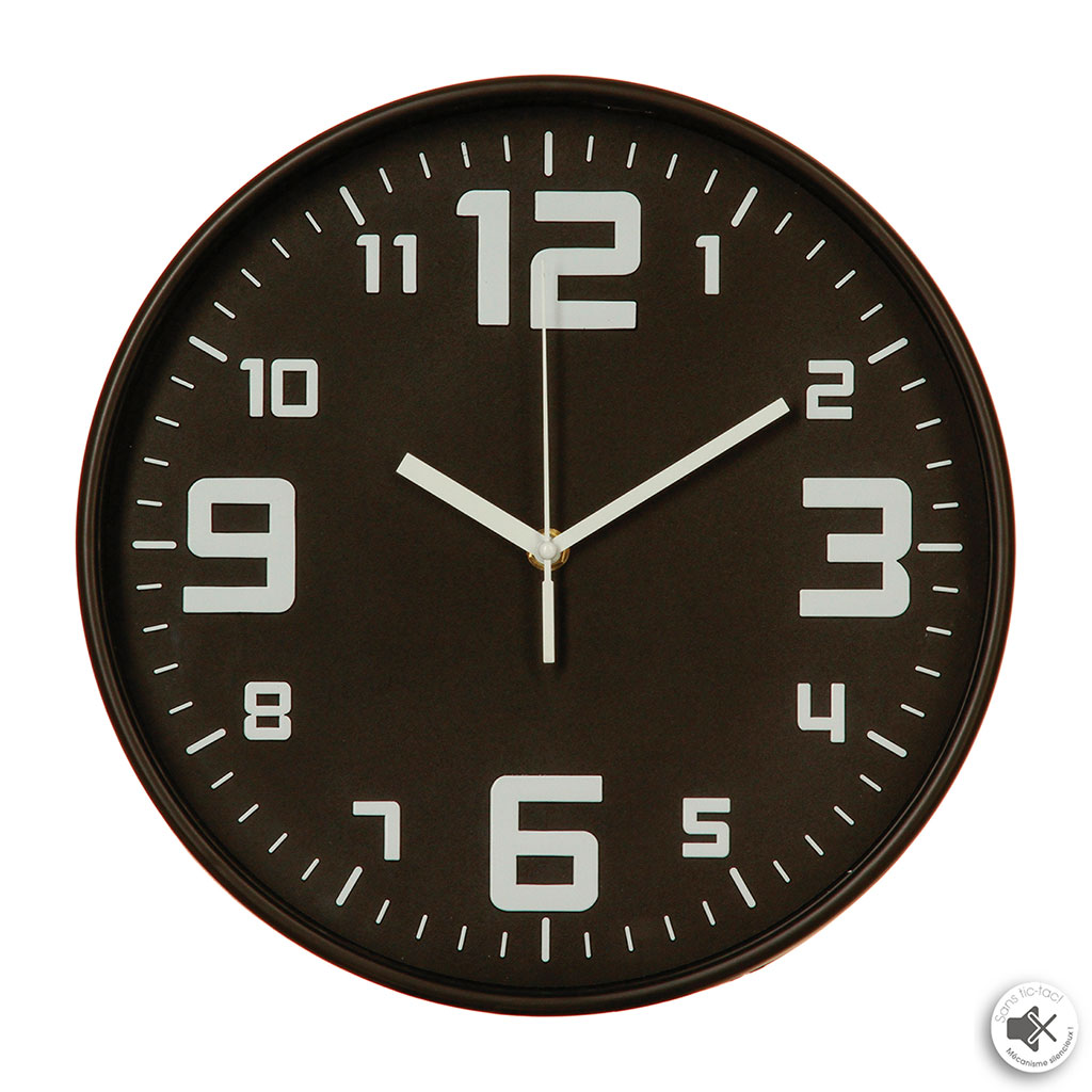 Horloge murale silencieuse D 30cm
