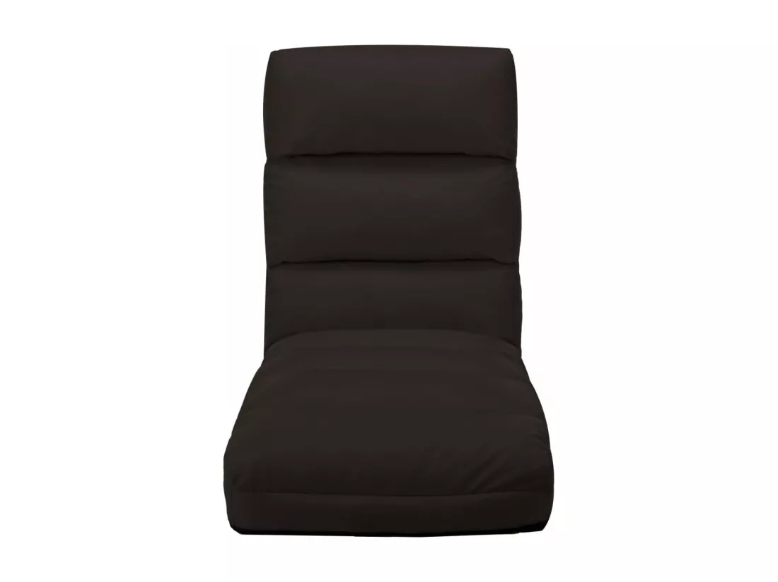 Prolenta Premium - Chaise pliable de sol Marron Similicuir