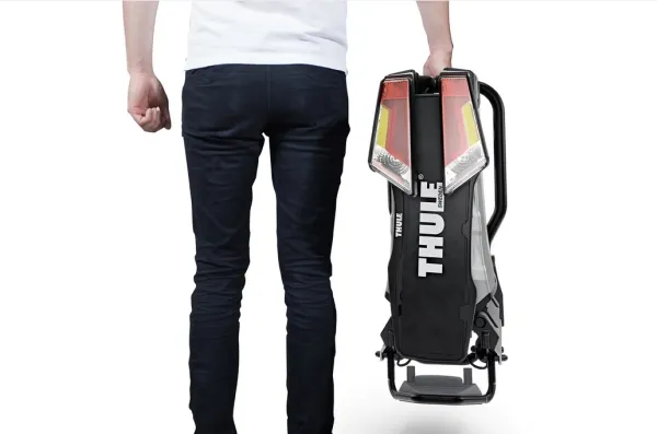Thule 933 EasyFold XT 2, Cykelholder, Tilkoblingsanordning til bag på bilen, Sort