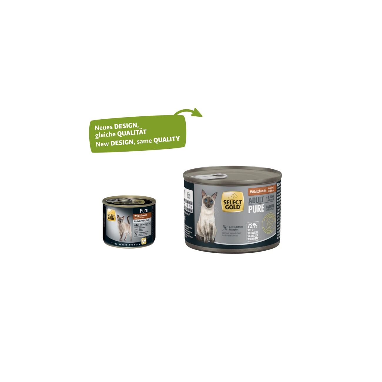 SELECT GOLD Pure Adult Paté Wildschwein 6x200 g