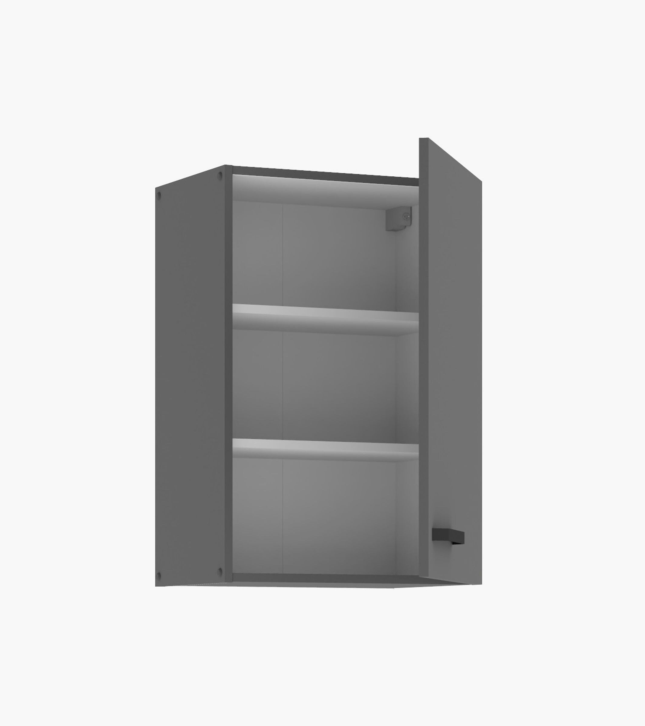 Küche NESSA Hängeschrank 50 cm Anthrazit Küchenzeile Küchenblock Einbauküche