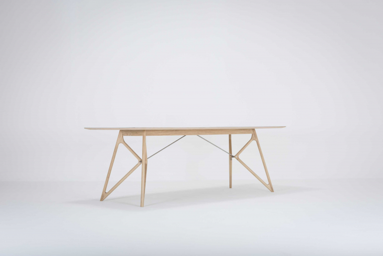 Gazzda Tink Tafel linoleum 220x90 whitewash Dark Olive