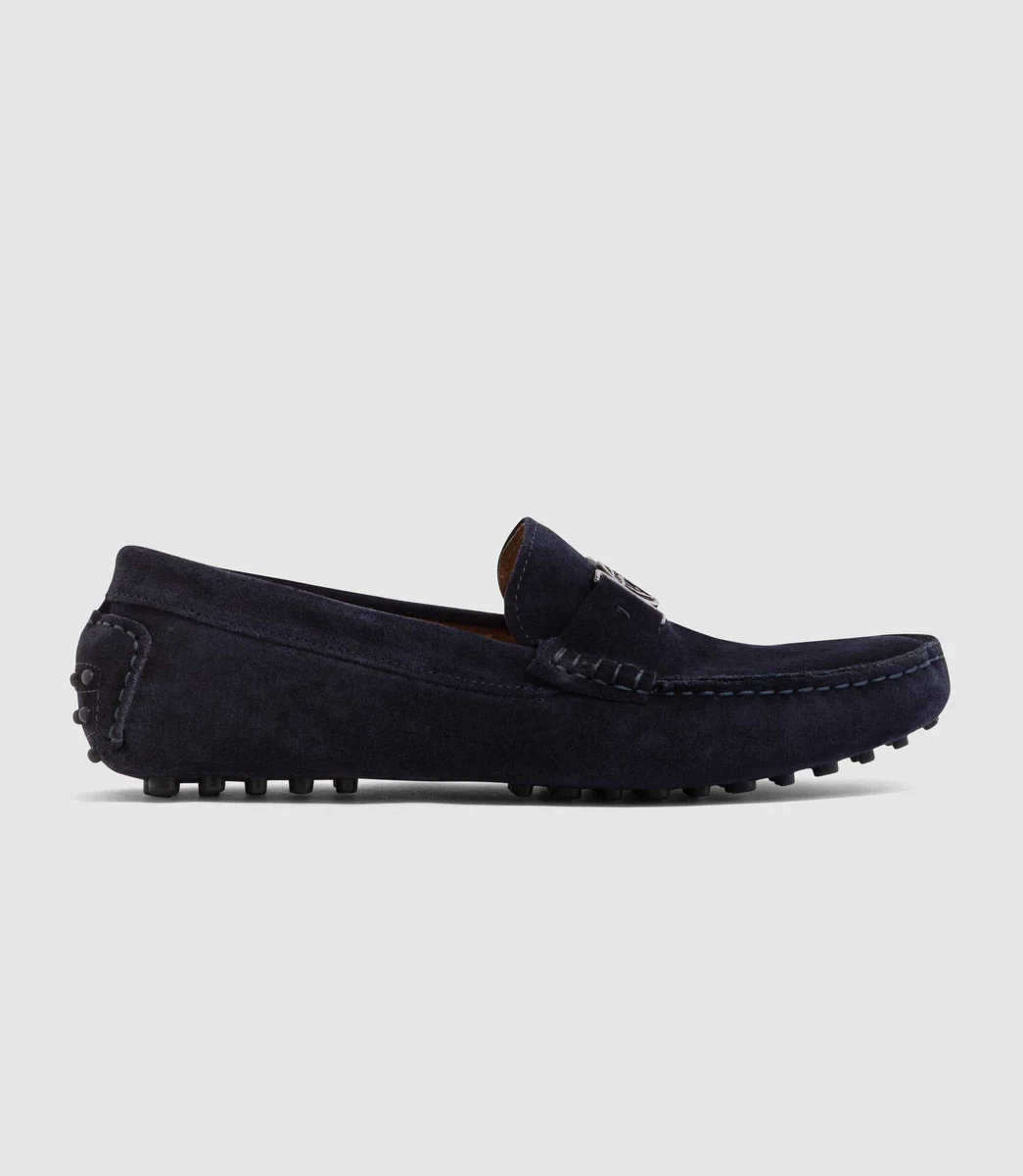 Mocassin en daim marine 