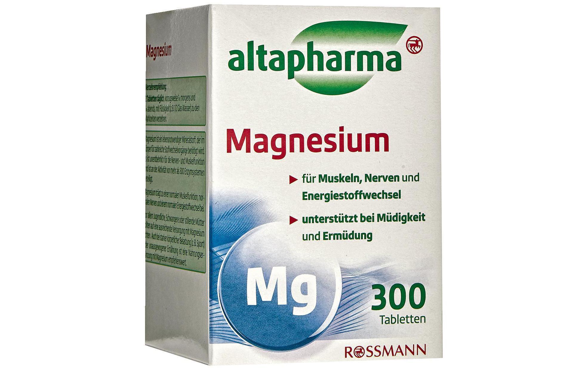 Magnesium 300 TablettenVegane Nahrungsergänzung mit Magnesium