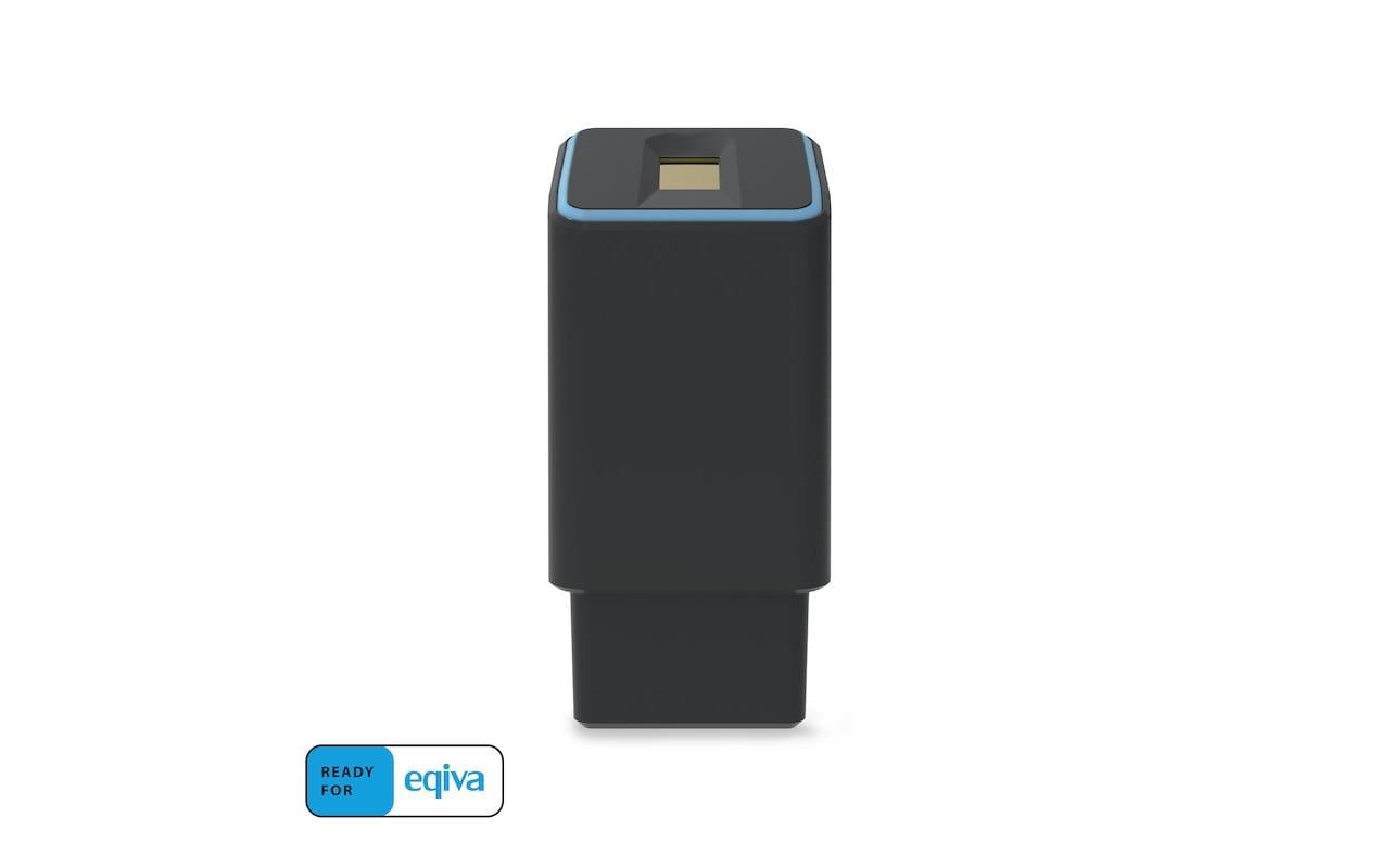 Fingerabdruckleser FS A WE mit Akku für eqiva Smart Lock<br>Fingerprint Reader mit Funk und Akku in Schwarz für Eqiva Türöffner