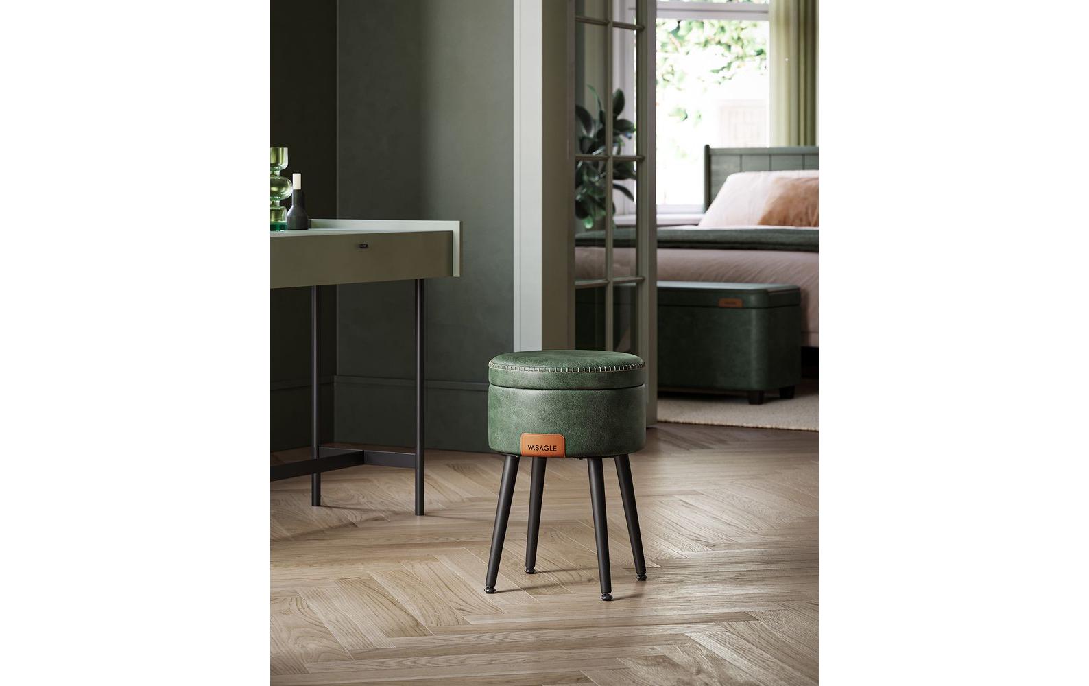 Hocker 32 cm, GrünHocker mit Stauraum