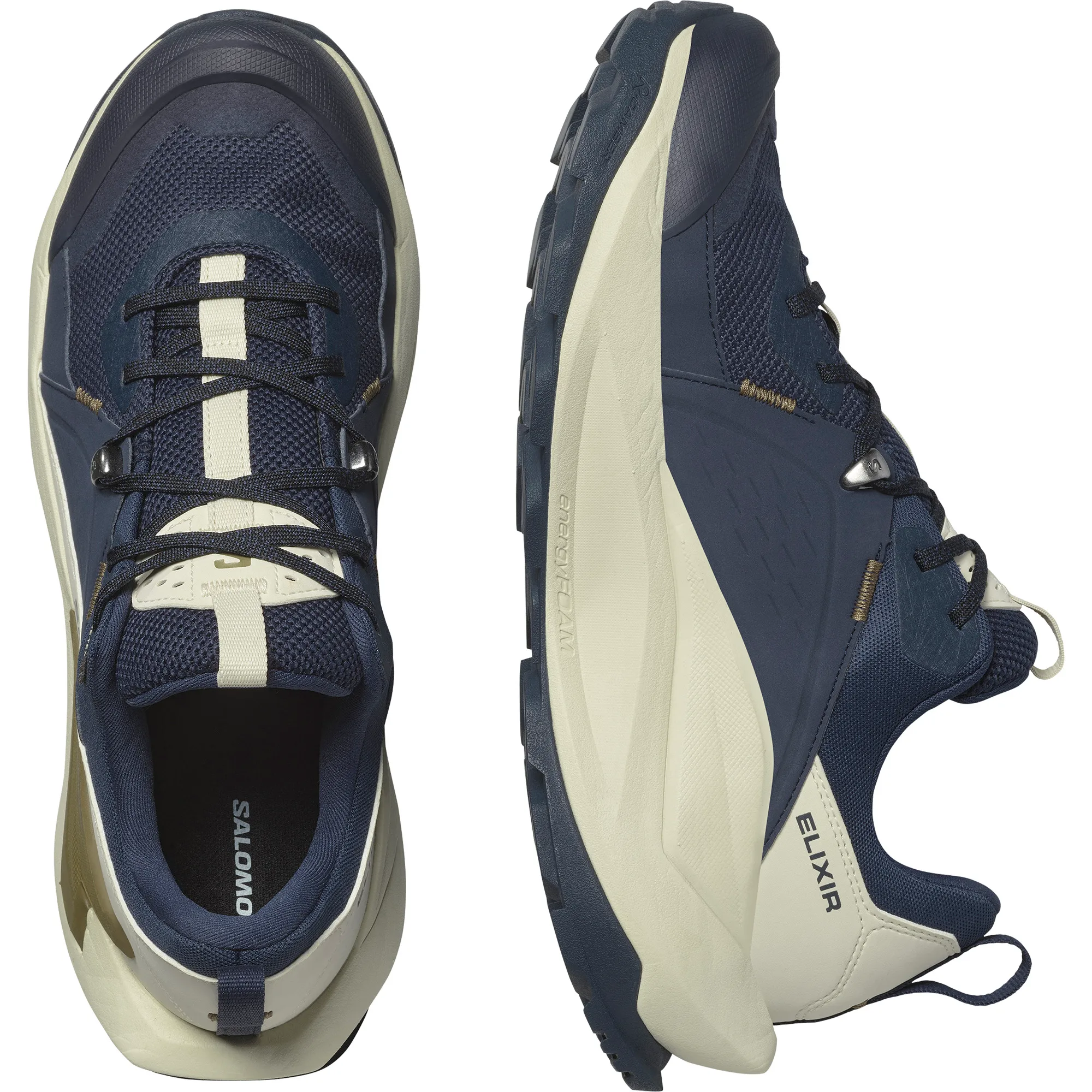 Salomon Men's Elixir GORE-TEX Blue Nights/Almond Milk/Gothic Olive