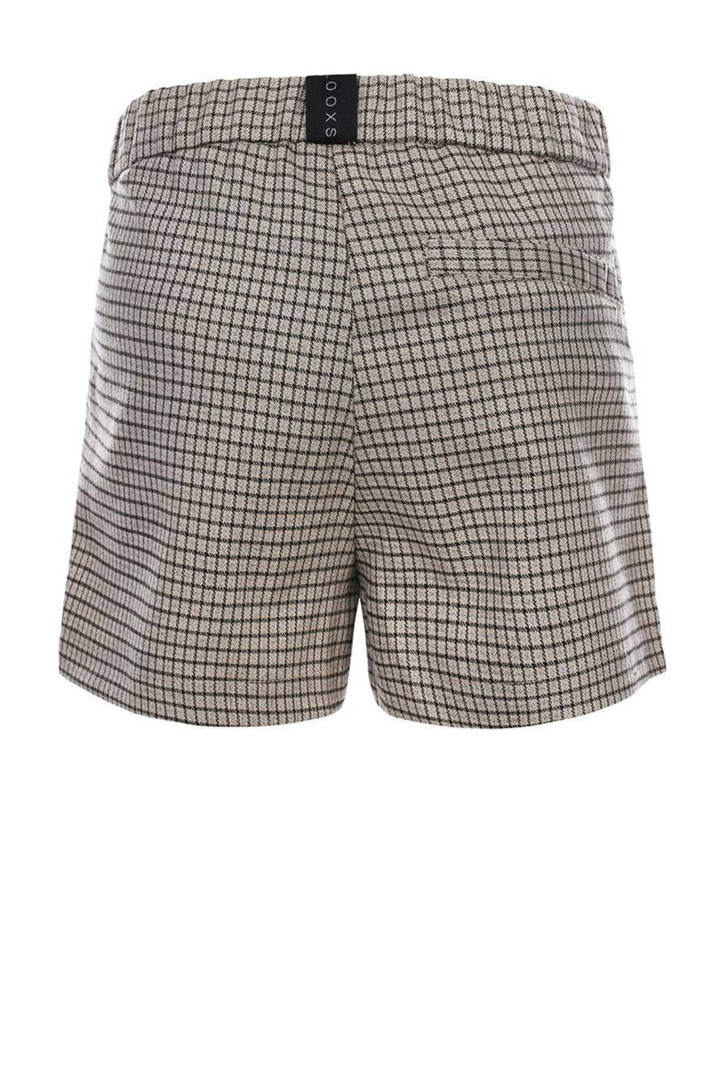 LOOXS geruite skort grijs/zwart